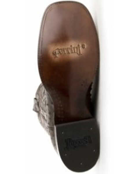 Image #12 - Ferrini Men's Cognac Full Quill Ostrich Western Boots - Broad Square Toe, Chocolate, hi-res
