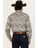 Image #4 - Stetson Men's Paisley Print Long Sleeve Snap Western Shirt, Grey, hi-res
