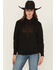 Image #1 - Ariat Women's Logo Bootstitch Hoodie, Black, hi-res