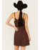 Image #4 - Shyanne Women's Faux Suede Sleeveless Dress, Dark Brown, hi-res
