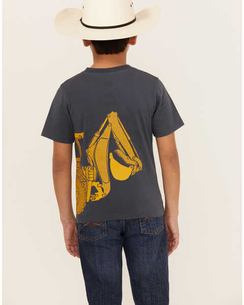 Image #4 - John Deere Little Boys' Construction Short Sleeve Wrap Graphic T-Shirt , Blue, hi-res