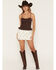 Image #1 - Cleo + Wolf Women's Polka Dot Mini Skort, Ivory, hi-res