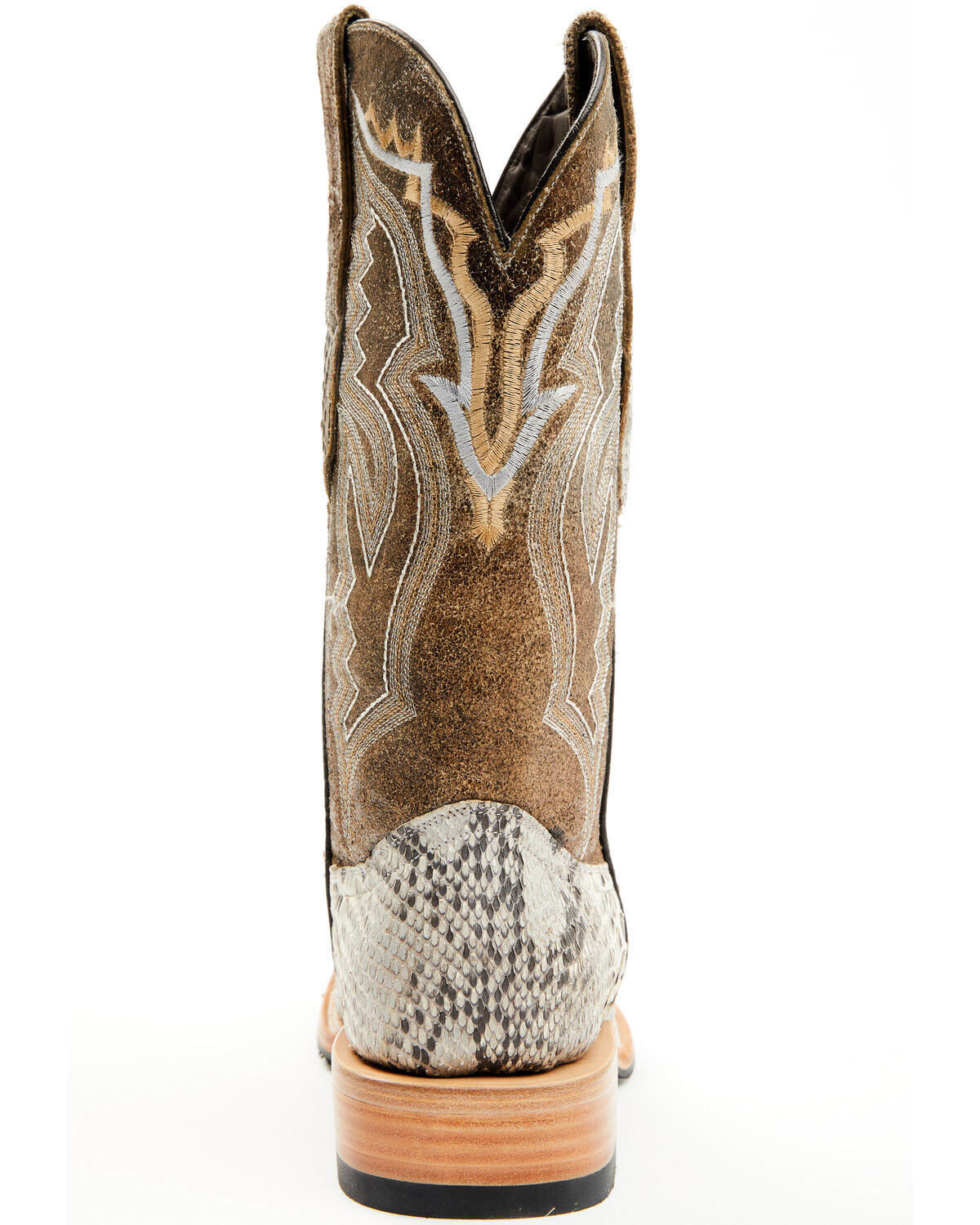 Tanner Mark Men's Exotic Python Western Boots - Broad Square Tanner Mark Men's Exotic Python Western Boots - Broad Square