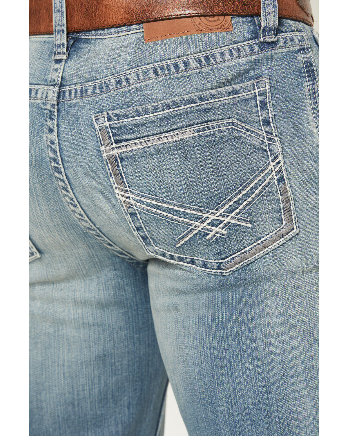 Image #4 - Cody James Men's Rattler Wash Wyatt Slim Bootcut Stretch Denim Jeans, Medium Wash, hi-res