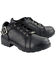 Image #1 - Milwaukee Leather Women's Lace-Up Motorcycle Shoes - Round Toe, Black, hi-res
