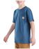 Image #2 - Carhartt Boys' Solid Short Sleeve Pocket T-Shirt, Navy, hi-res