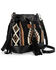 Image #1 - Wrangler Women's Daenerys Winter Southwestern Drawstring Crossbody Bag, Black, hi-res