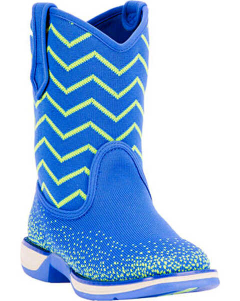 Laredo Girls' Ziggy Lightweight Boots - Square Toe , Blue, hi-res