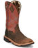 Justin Men's Dalhart Waterproof Western Work Boots - Soft Toe, Brown, hi-res