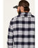 Flag & Anthem Men's Hanston Large Plaid Long Sleeve Western Flannel Shirt , Navy, hi-res