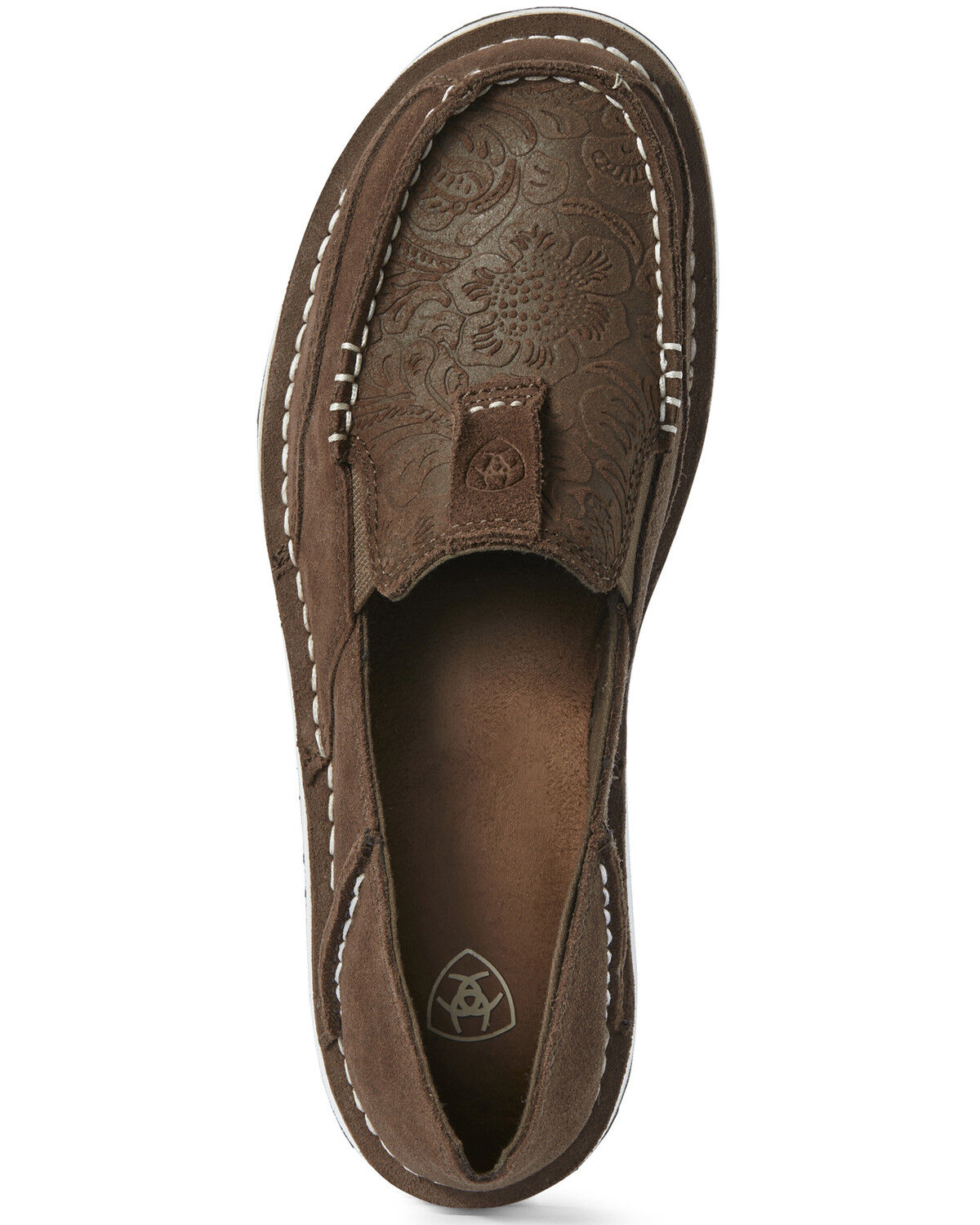 Ariat Women's Floral Embossed Cruiser Shoes - Moc Toe