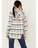 Image #4 - Idyllwind Women's Plaid Print Rendon Flannel Shirt, Blue, hi-res