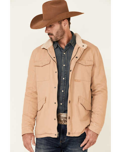 Image #1 - Powder River Outfitters Men's Brushed Canvas Storm Flap Jacket , , hi-res