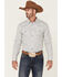Image #1 - Moonshine Spirit Men's Route 95 Mini Floral Print Long Sleeve Snap Western Shirt, White, hi-res
