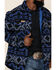 Image #3 - Powder River Outfitters Men's Southwestern Print Jacquard Shirt Jacket, Navy, hi-res