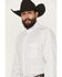 Image #2 - Wrangler X Cody Johnson Men's Medallion Print Long Sleeve Button-Down Western Shirt, White, hi-res