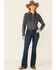 Kimes Ranch Women's Dark Wash Lola Raw Trousers, Blue, hi-res