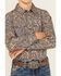 Image #3 - Cody James Boys' Madera Paisley Print Long Sleeve Snap Western Shirt, Blue, hi-res