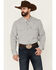 Image #1 - RANK 45® Men's Roughie Performance Long Sleeve Snap Solid Western Shirt , Grey, hi-res