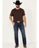 Wrangler Retro Men's No. 88 Dark Wash Slim Straight Stretch Jeans - Long , Dark Wash, hi-res