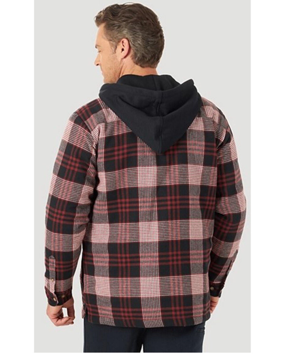 Wrangler Riggs Men's Red \u0026 Black Plaid 