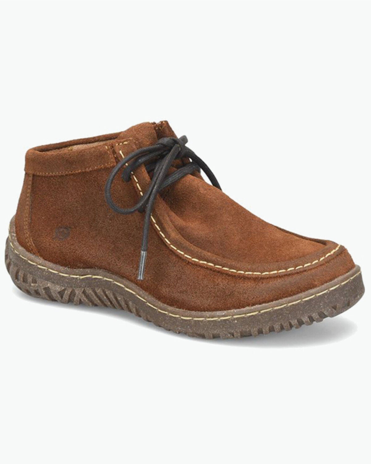 Born Women's Basin Suede Chukka Booties - Moc Toe, Brown, hi-res