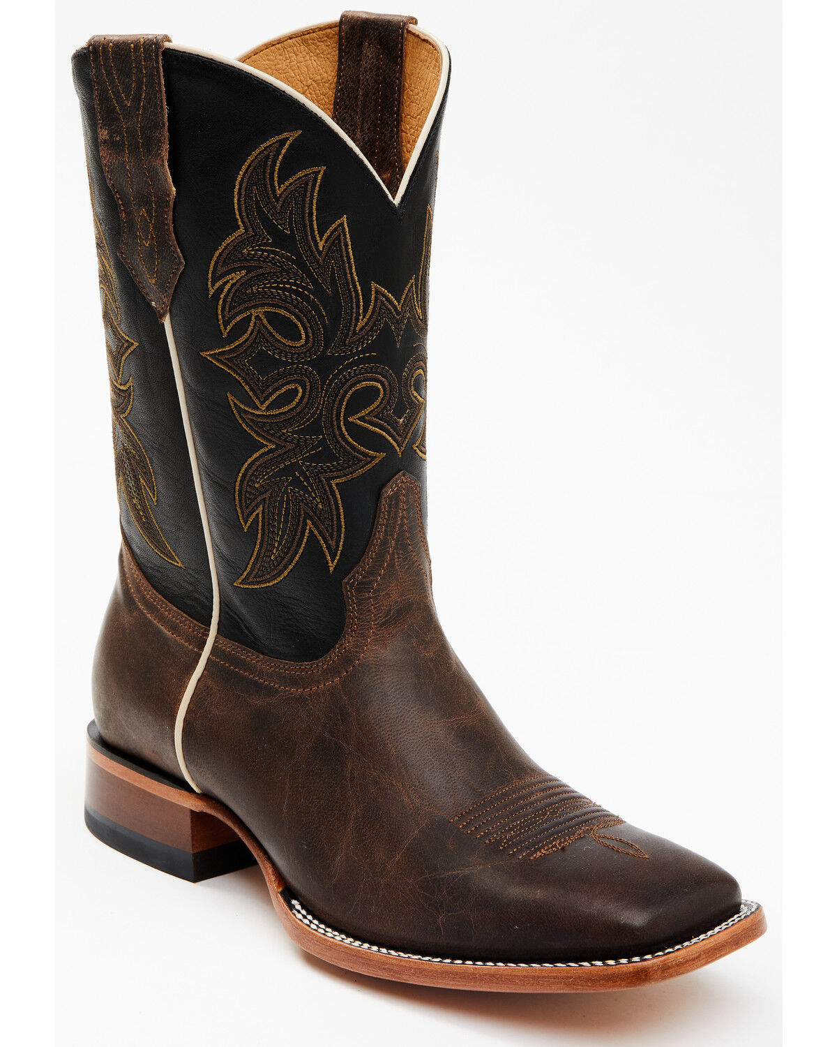 Image #1 - Cody James Men's Willow Western Boots - Broad Square Toe, Brown, hi-res
