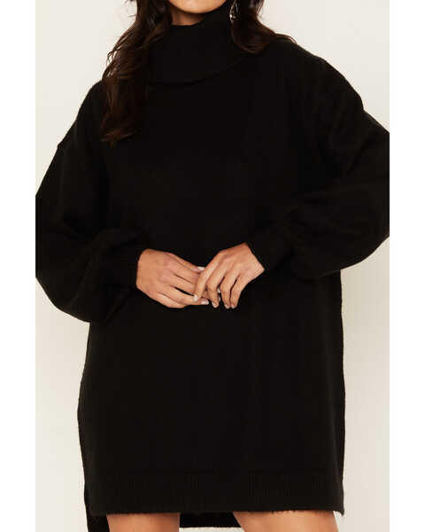 Show Me Your Mumu Women's Chester Sweater Dress, Black, hi-res