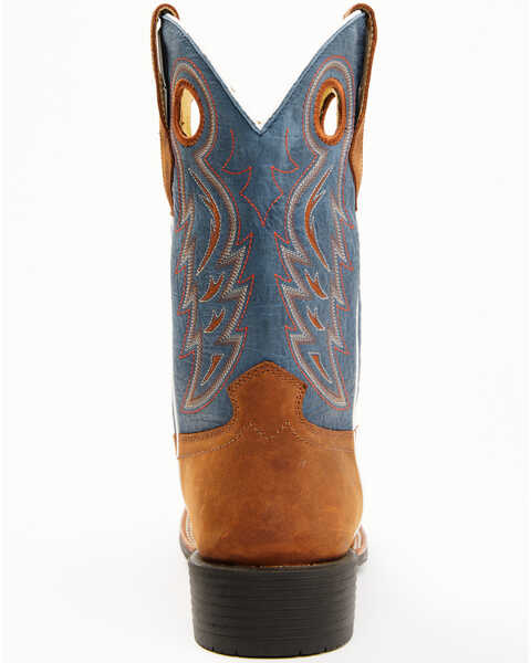 Image #5 - RANK 45® Men's Warrior Xero Gravity Performance Western Boots - Broad Square Toe, Blue, hi-res