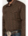 Image #3 - Gibson Trading Co Men's Donovan Medallion Print Long Sleeve Snap Western Shirt, Brown, hi-res