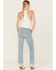 Image #3 - Ariat Women's R.E.A.L Light Wash Low Rise Lucy Straight Jeans , Light Wash, hi-res
