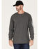 Image #1 - Hawx Men's Quality Goods Logo Graphic Work T-Shirt, Charcoal, hi-res