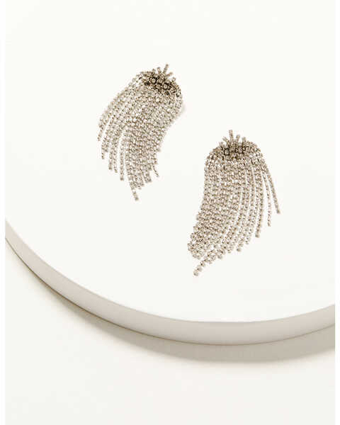 Image #1 - Wonderwest Women's Karlie Cluster Chandelier Earrings, Silver, hi-res