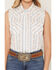 Image #3 - Ely Walker Women's Boot Barn Exclusive Floral Horseshoe Wallpaper Print Sleeveless Pearl Snap Western Shirt, White, hi-res