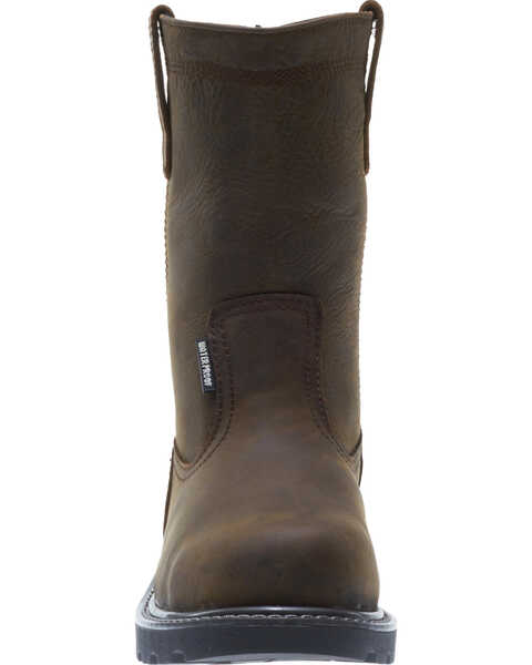 Wolverine Men's Floorhand Waterproof Wellington Work Boots - Steel Toe, Dark Brown, hi-res
