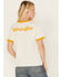 Wrangler Women's Logo Graphic Ringer Graphic Tee, Ivory, hi-res