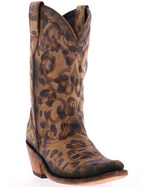 Liberty Black Women's Chita Western Boots - Snip Toe, Cheetah, hi-res