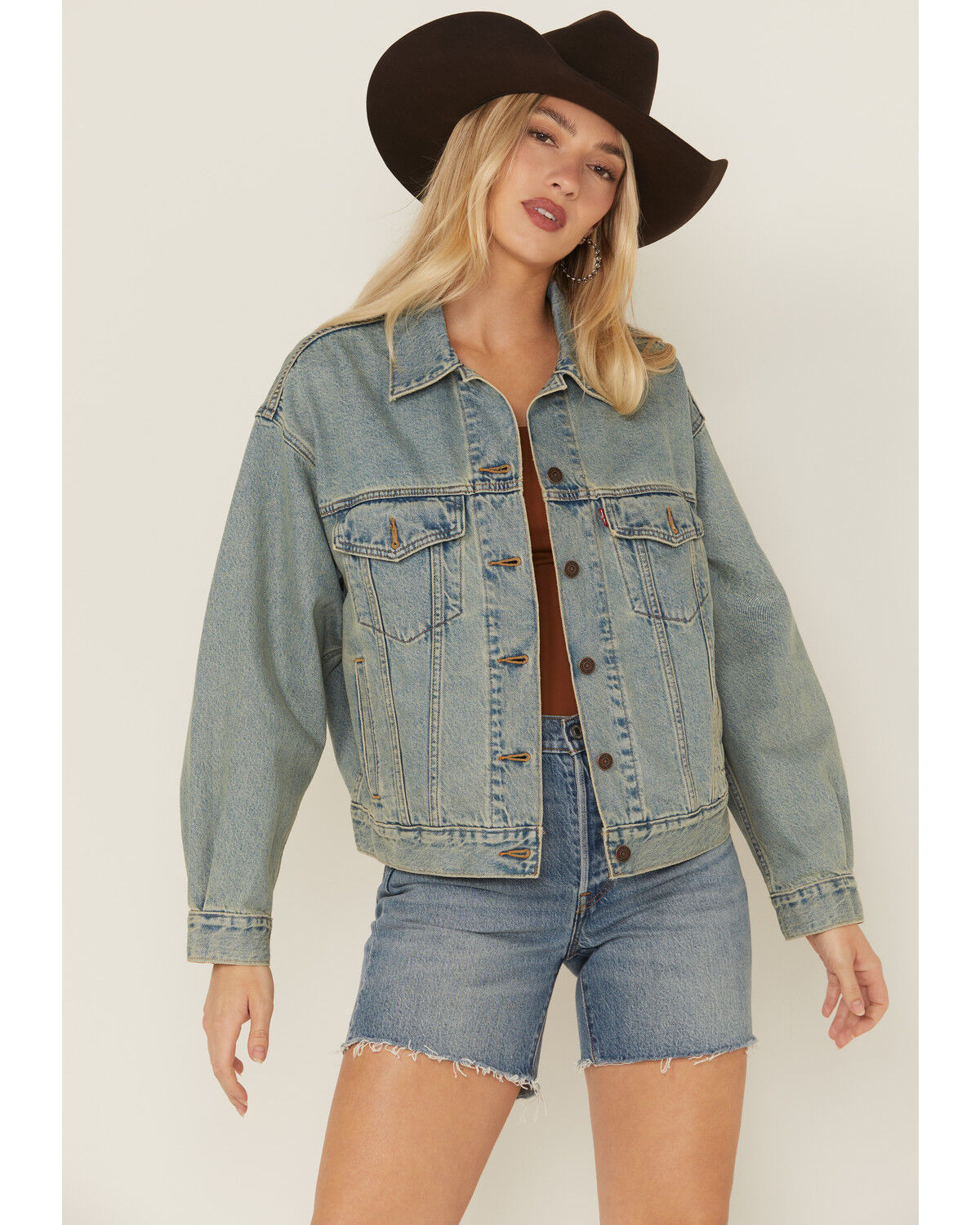 Image #1 - Levi's Women's 90s I Told You So Light Wash Denim Jacket, Light Wash, hi-res
