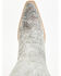 Image #6 - Corral Women's Floral Embroidered Tall Western Boots - Snip Toe, Silver, hi-res