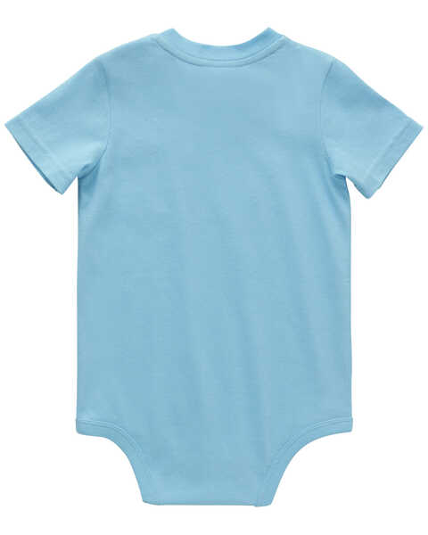 Image #2 - Carhartt Infant Boys' Short Sleeve Onesie, Blue, hi-res