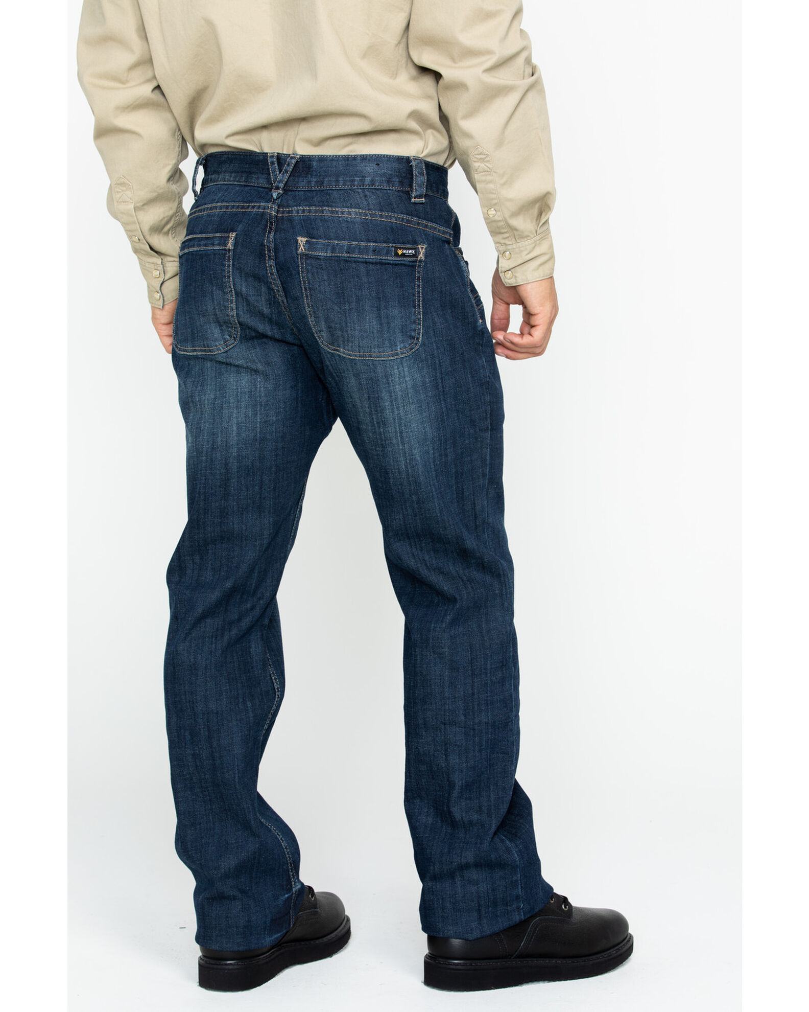 Hawx Men s Medium Dark Wash Stretch Work Denim Jeans Sheplers