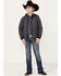 Image #4 - Cody James Boys' Charcoal Color-Block Zip-Front Steamboat Jacket , , hi-res