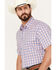 Image #2 - Wrangler Men's Wrinkle Resist Plaid Print Short Sleeve Pearl Snap Western Shirt, Multi, hi-res