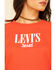 Image #4 - Levi’s Women's Logo Relaxed Crewneck Sweatshirt, Red, hi-res