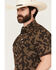 Image #2 - Ferrell Men's Gage Camo Print Short Sleeve Snap Stretch Western Shirt, Brown, hi-res