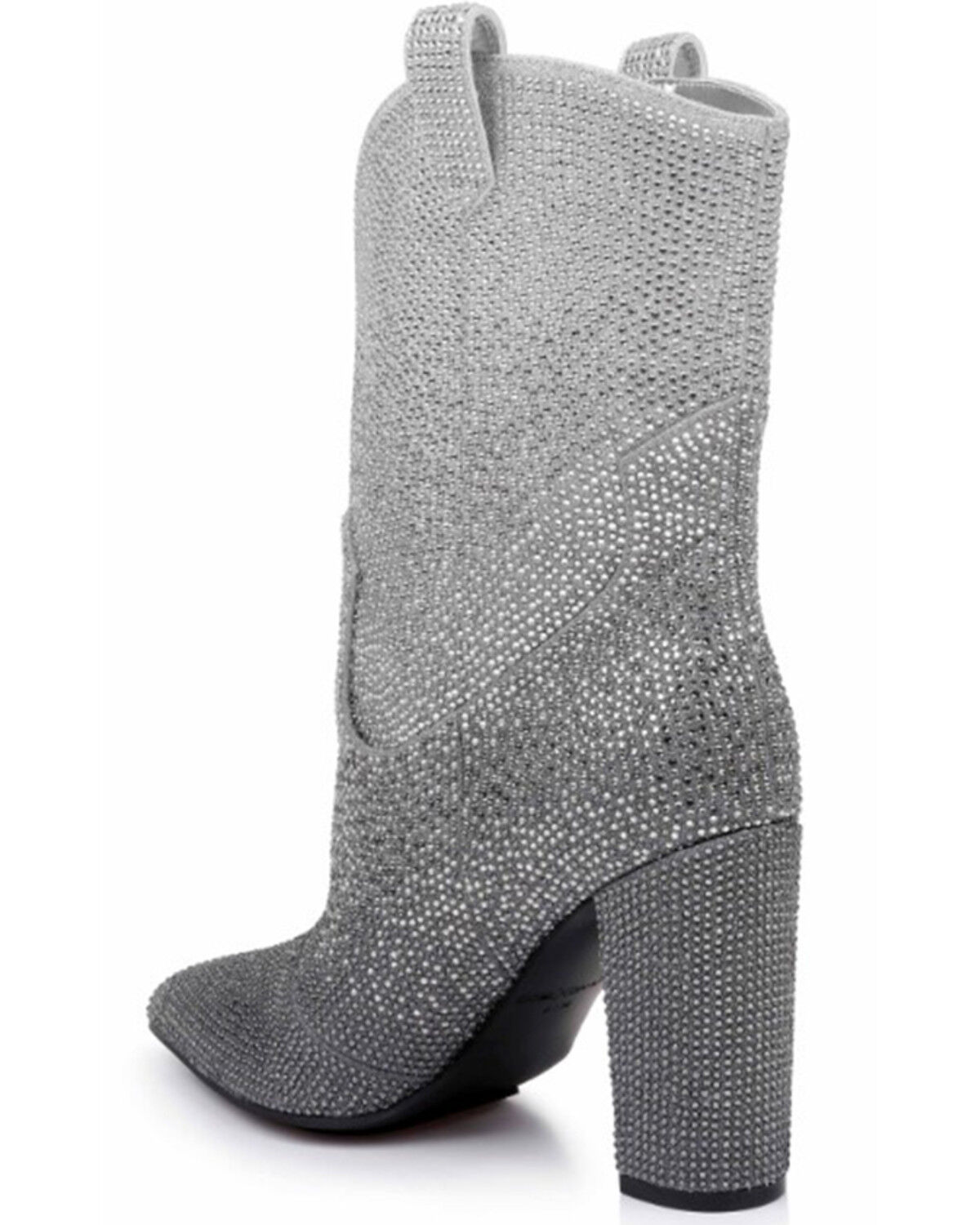 Image #4 - DanielXDiamond Women's Johnny Guitar Western Boots - Round Toe, Grey, hi-res