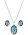Image #1 - Montana Silversmiths Women's World's Feather Jewelry Set - 2 Piece, Silver, hi-res