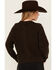 Image #4 - Cleo + Wolf Women's Solid Cable Knit Sweater, Brown, hi-res
