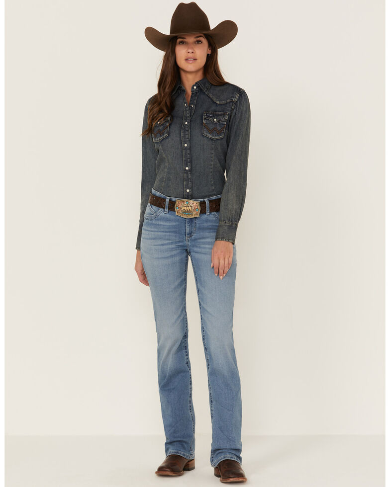 Wrangler Women's Florence Ultimate Riding Willow Jeans, Blue, hi-res