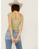 Free People Women's Love Letter Cami, Sage, hi-res